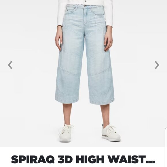 G-Star Denim - G-star raw Spiraq high rise culotte